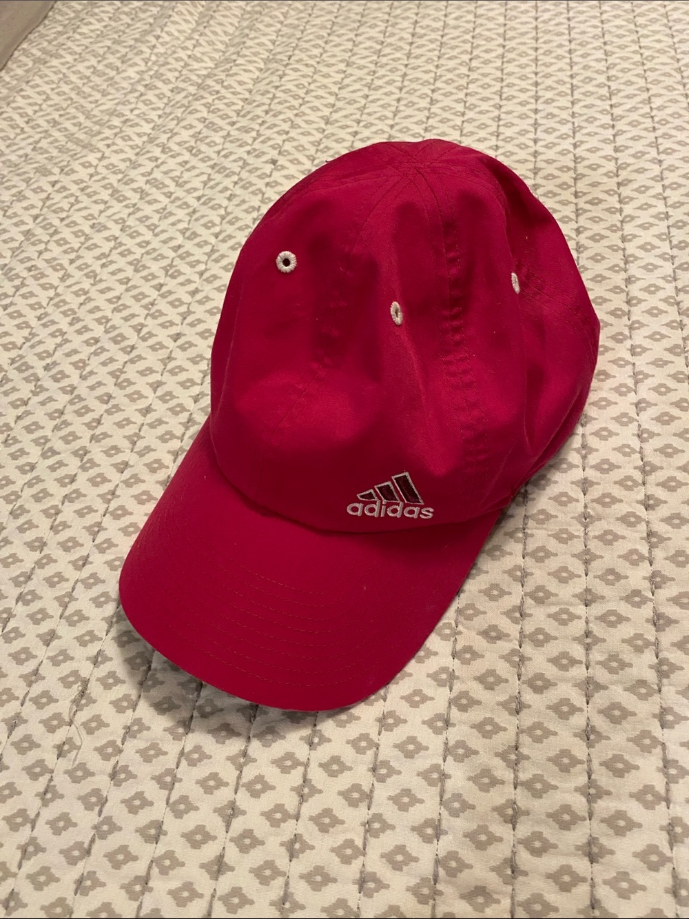 adidas Hot Pink Cap with White Logo